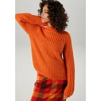 Aniston CASUAL Strickpullover mit Rollkante am Stehkragen