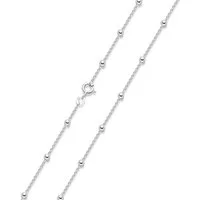 Materia Silberkette Kugelkette Damen Mädchen Silber 40-70cm K118, 925 Sterling Silber