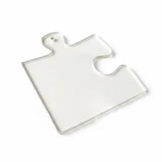 Crystal Puzzle Router Template Large Clear Acrylic 12.7cm Side Length DIY Craft Tool for Mats Serving Boards