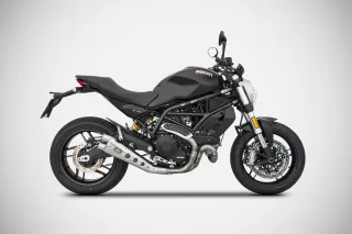 Sport Auspuff ZARD Edelstahl "Special Edition" Ducati Monster 797 Bj. 2017-2020 EURO-4 +ABE