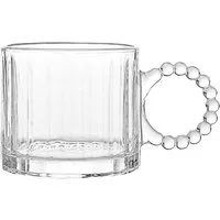 Almina Gläser-Set Pearly Gläser mit Henkel 300 ml - 6 tlg. Set, ergonomisch & dekorativ, 6-tlg.