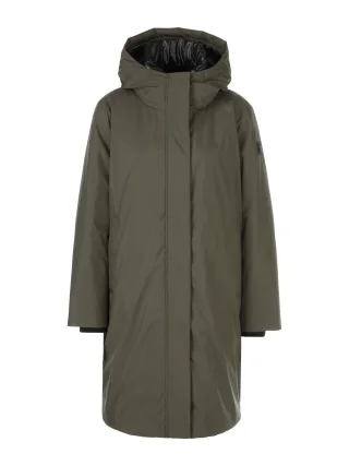 Marc Cain Sports - Daunenmantel mit Kapuze olive drab - Gr. - 38