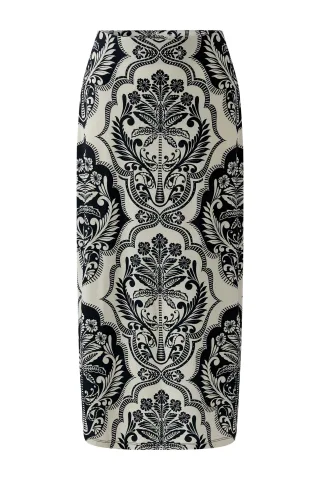 Miss Lagotte - Rock - Slip into Style beige/schwarz - Gr. - 38