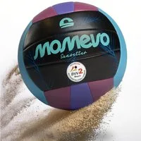 Momevo Beachvolleyball Offizieller Beachvolleyball - DVV zertifiziert, weich und robust, tolle Geschenkidee