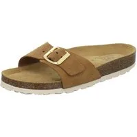 AFS-Schuhe 211284 Sommer Pantolette für Damen mit Fußbett, bequeme Sandalen aus Leder