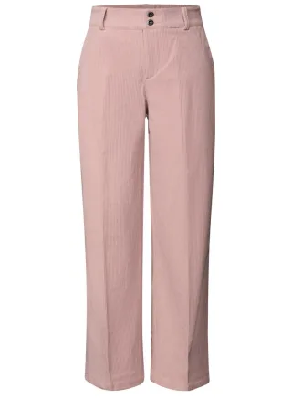 Street One Studio - Straight Leg Cordhose pink - Gr. - 42/28