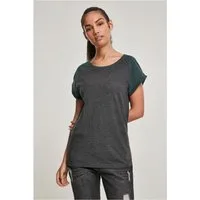 URBAN CLASSICS Rundhalsshirt Ladies Contrast Raglan Tee