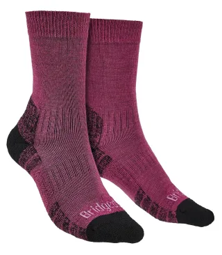 Bridgedale - Leichte Damen Wandersocken aus Merinowolle - Berry