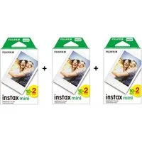 FUJIFILM Sofortbildfilm Sofortbildfilm 3 x Fuji Instax Mini Film Doppelpack, 60 (1-St)