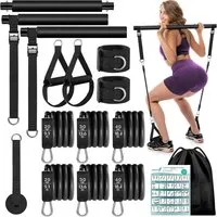 AKKEE Trainingsbänder Fitnessband Hüftbänder Widerstandsbänder Training Schlingentrainer, 6 Widerstandsbänder