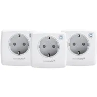 Homematic IP Funksteckdose IP Schaltsteckdose 3er Set, max. 3000 W, 3-St.