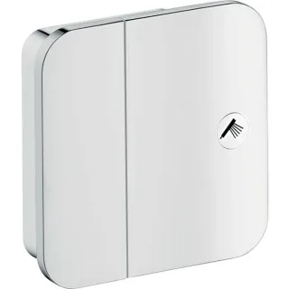 hansgrohe Axor One Fertigmontageset 45771800 Unterputz-Absperrventil, 1 Verbraucher, Edelstahl-Optik