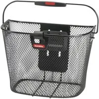KlickFix Fahrradkorb Rixen Kaul, KLICKfix Uni Korb mit Lampenclip Lenker Adapter, Lenkerkor