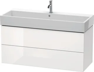 Duravit L-Cube Waschtischunterbau wandhängend Weiß Hochglanz 1184x459x544 mm - LC627902222 LC627902222