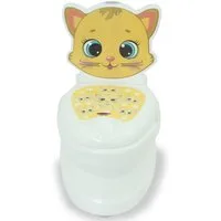 Jamara Toilettentrainer Meine kleine Toilette, Katze, mit Spülsound und Toilettenpapierhalter