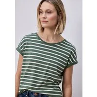 STREET ONE T-Shirt mit Streifen Muster