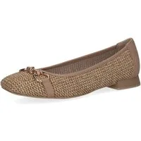 Caprice Ballerina, Blockabsatz, Bequemschuh, Businessschuh mit Schmuckelement