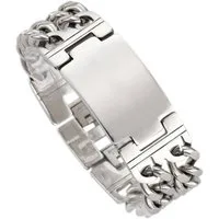 Firetti Armband Schmuck Geschenk Armkette ID-Platte, Panzerkette