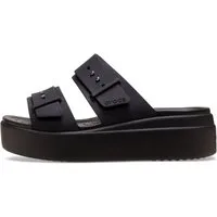 Crocs Brooklyn Low Wedge Pantolette, Plateau, Sommerschuh, Schlappen mit Schnallenverschluss