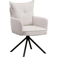 WAHSON OFFICE CHAIRS Bürostuhl Kordsamt-Bürostuhl, ergonomisch, 360° drehbar mit Metallgestell