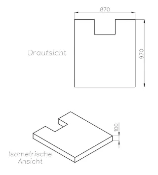 Neuesbad Wannenträger für Ideal Standard Ultra Flat S i.life 100x90 SD 27450