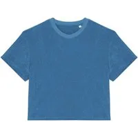 Native Spirit Rundhalsshirt Umweltfreundliches Damen-T-Shirt aus Frottee