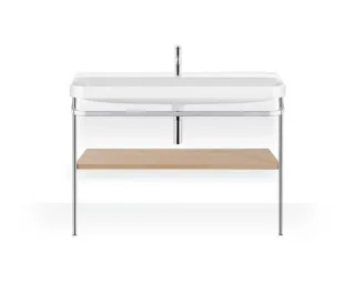 Duravit Happy D.2 Plus c-shaped Set mit Metallkonsole Mediterrane Eiche Matt 1175x490x850 mm - HP483 HP4839O71710000
