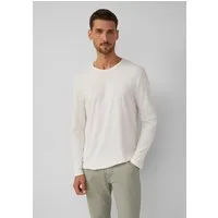 s.Oliver Langarmshirt T-Shirt Softes Longsleeve mit Crew Neck und Logo-Patch
