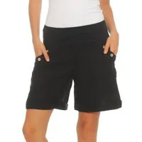 Mississhop Leinenhose 100 % Leinen Damen Shorts Leinenshorts Bermuda kurze Hose 280