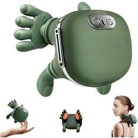 Kityhome Massagegerät 4D-Shiatsu Nacken-Massagegerät kabellos mit Wärmefunktion, Set, Massagegerät*1, USB-C-Ladekabel*1