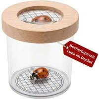 Eli Becherlupe für Kinder - Entdecker Set - Naturforscher-Set ab 3 Jahren, - Kinderlupe - Lupenglas Outdoor, Geschenk für Jungen und Mädchen, Beobachtungsbecher für Insekten & Pflanzen