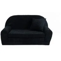 FORTISLINE Kindersofa Mini-Sofa Rosalia aus Cord – Komfort, Stil und Sicherheit für Ihr Kind, zusammenklappbar, waschbarer Bezug, keine Montage erforderlich