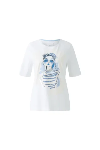 Oui - T-Shirt optic white - Gr. - 46