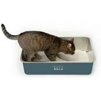LucyBalu Katzentoilette STEELOO Edelstahl Katzenklo geruchsfrei, Katzentoilette aus Edelstahl