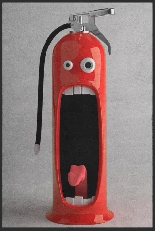 Fussmatte Feuerlöscher 10353 | Größe: 60 cm x 90 cm