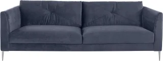 TRENDMANUFAKTUR 2,5-Sitzer "Chilltime, elegant und bequem, Komfortsitzhöhe 46cm, Breite 237cm" mit eleganter Kreuznaht in den Rückenkissen, Breite 237 cm