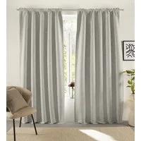 LeGer Home by Lena Gercke Verdunkelungsvorhang Marusha (1 St), Stangendurchzug, verdunkelnd, Polyester, Verdunkelnder Vorhang, blickdicht, Leinenoptik, robuste Haptik, Thermo