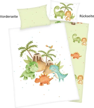 Baby Best Babybettwäsche "Dinos" 2 Stk. mit liebevollem Motiv
