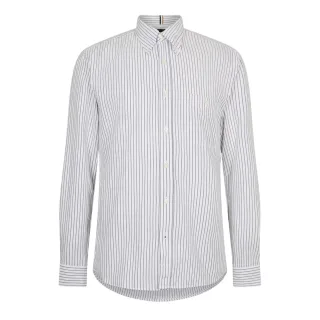 Boss - "S-Roan" Button-Down-Hemd für Herren, Oxford-Stil, Langärmlig (Weiß)