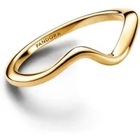 Pandora Fingerring Pandora Polierte Welle Ring 163095C00 Damenring