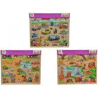 Eichhorn Lernspielzeug Eichhorn Steckpuzzle, 3-sort. Lieferumfang 1 Stück