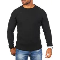 CARISMA Strickpullover Herren leichter Feinstrick einfarbig basic Karo Strickmuster 7784