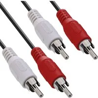 Inline InLine® Cinch Kabel, 2x Cinch, Stecker / Stecker, 1m Audio- & Video-Kabel