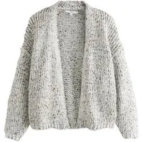 Next Strickjacke Weiche Strickjacke im Grobstrick mit Pailletten (1-tlg)