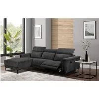 OTTO home Ecksofa LUND Cord, L-Form, 261 cm, man. o. elektr. Relaxfunktion (mit USB-A), mit USB A-Anschluss bei elektrischer Variante und Kopfteilverstellung