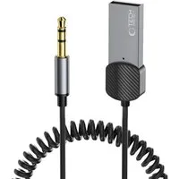 TECH PROTECT Audio-Adapter 3.5 mm Klinkenstecker, USB-A (Ladeanschluss) zu Bluetooth, 3.5 mm Klinke, Bluetooth Audioadapter mit 3.5 mm Klinke und Freisprechfunktion