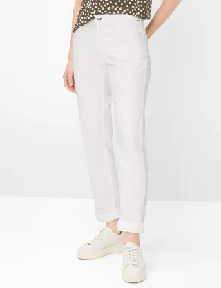 Brax Damen Five-Pocket-Hose Style MARY WHITE, weiß, Gr. 50
