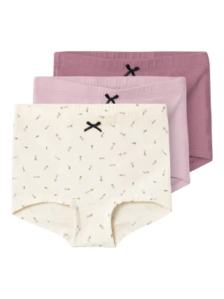 NAME IT - NMFTIGHTS 3P BUTTERCREAM FLORAL NOOS buttercream - Gr. - 86