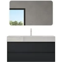 Mai & Mai Badmöbel-Set Badezimmermöbel 120cm Waschbecken Waschtisch mit Unterschrank Deep