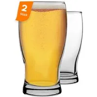 LAV Gläser-Set Belek Bierglas, 6-tlg., Glas, 2er Set, 580ml, Ideal für Biergenuss, spülmaschinengeeignet